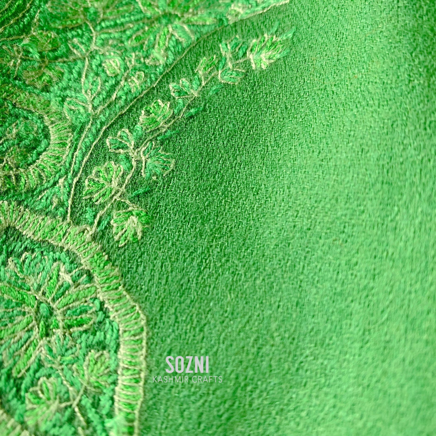 Shamrock Hand Embroidery cashmere Scarf