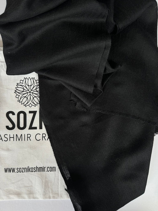 Black colour Cashmere Wool Scarf