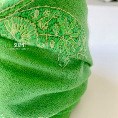 Shamrock Hand Embroidery cashmere Scarf