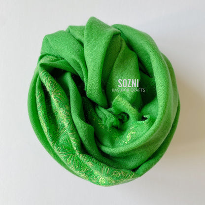 Shamrock Hand Embroidery cashmere Scarf